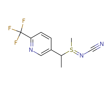 (1-{6-[trifluoromethyl]pyridin-3-yl}ethyl)(methyl)-λ4-sulfanylidenecyanamide-97%,CAS NUMBER-1049684-74-3