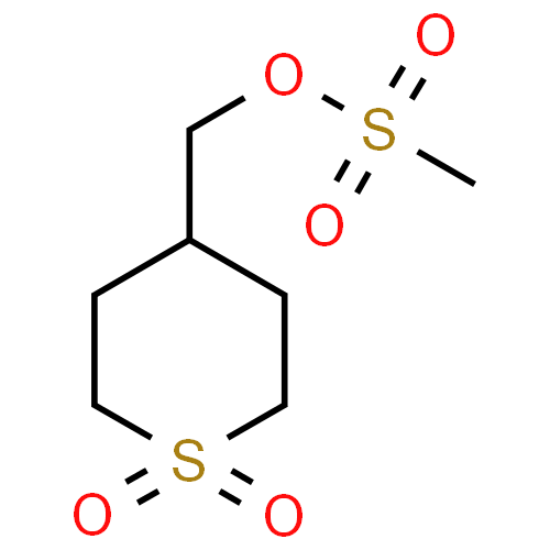 (1,1-Dioxidotetrahydro-2H-thiopyran-4-yl)methyl methanesulfonate-97%,CAS NUMBER-1010836-46-0