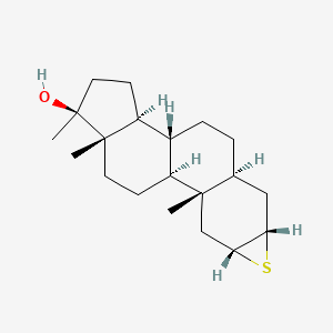 (1S,2S,4S,6R,8S,11R,12S,15S,16S)-2,15,16-trimethyl-5-thiapentacyclo[9.7.0.02,.0,.012,1]octadecan-15-ol-97%,CAS NUMBER-4267-80-5