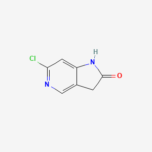 6-chloro-1,3-dihydropyrrolo[3,2-c]pyridin-2-one CAS 1000342-80-2