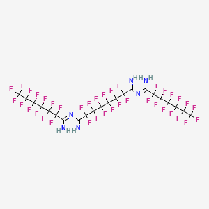 1-N,8-N-bis(1-amino-2,2,3,3,4,4,5,5,6,6,7,7,7-tridecafluoroheptylidene)-2,2,3,3,4,4,5,5,6,6,7,7-dodecafluorooctanediimidamide CAS 1001651-40-6