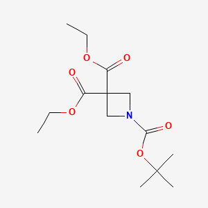 1-O-tert-butyl 3-O,3-O'-diethyl azetidine-1,3,3-tricarboxylate CAS 1011479-75-6