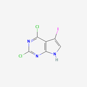 2,4-dichloro-5-iodo-7H-pyrrolo[2,3-d]pyrimidine CAS 1012785-51-1