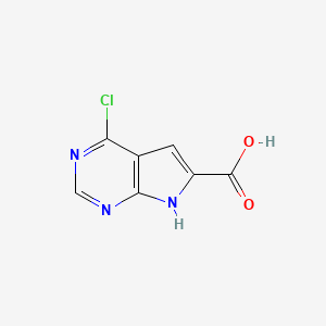 4-chloro-7H-pyrrolo[2,3-d]pyrimidine-6-carboxylic acid CAS 1016241-80-7