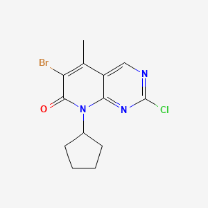 6-bromo-2-chloro-8-cyclopentyl-5-methylpyrido[2,3-d]pyrimidin-7-one CAS 1016636-76-2
