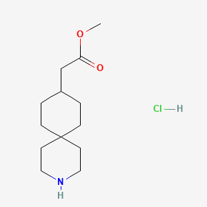 methyl 2-(3-azaspiro[5.5]undecan-9-yl)acetate;hydrochloride CAS 1017540-91-8