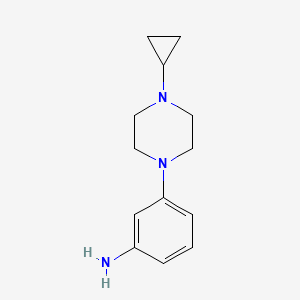 3-(4-cyclopropylpiperazin-1-yl)aniline CAS 1018649-33-6