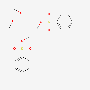 [3,3-dimethoxy-1-[(4-methylphenyl)sulfonyloxymethyl]cyclobutyl]methyl 4-methylbenzenesulfonate CAS 1023815-74-8