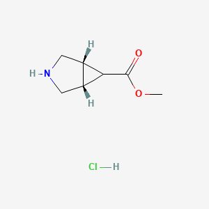 methyl (1S,5R)-3-azabicyclo[3.1.0]hexane-6-carboxylate;hydrochloride CAS 1024038-72-9