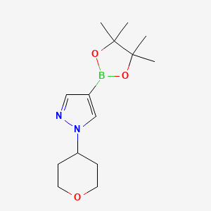1-(oxan-4-yl)-4-(4,4,5,5-tetramethyl-1,3,2-dioxaborolan-2-yl)pyrazole CAS 1040377-03-4