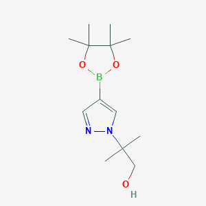 2-methyl-2-[4-(4,4,5,5-tetramethyl-1,3,2-dioxaborolan-2-yl)pyrazol-1-yl]propan-1-ol CAS 1040377-18-1