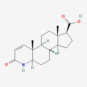 (1S,3aS,3bS,5aR,9aR,9bS,11aS)-9a,11a-dimethyl-7-oxo-1,2,3,3a,3b,4,5,5a,6,9b,10,11-dodecahydroindeno[5,4-f]quinoline-1-carboxylic acid CAS 104239-97-6