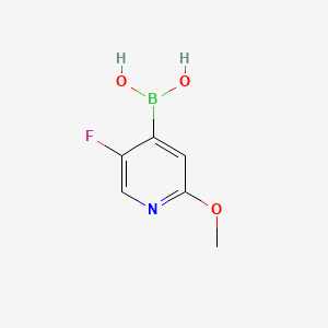 (5-fluoro-2-methoxy-4-pyridinyl)boronic acid CAS 1043869-98-2