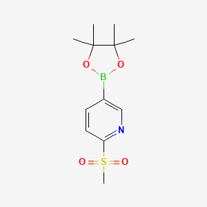2-methylsulfonyl-5-(4,4,5,5-tetramethyl-1,3,2-dioxaborolan-2-yl)pyridine CAS 1052138-94-9
