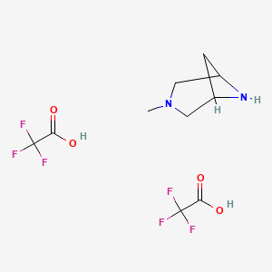 3-methyl-3,6-diazabicyclo[3.1.1]heptane;bis(2,2,2-trifluoroacetic acid) CAS 1059700-17-2