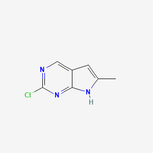2-chloro-6-methyl-7H-pyrrolo[2,3-d]pyrimidine CAS 1060816-56-9