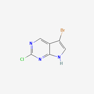 5-bromo-2-chloro-7H-pyrrolo[2,3-d]pyrimidine CAS 1060816-58-1