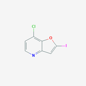 7-chloro-2-iodofuro[3,2-b]pyridine CAS 1071540-54-9