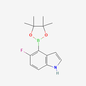 5-fluoro-4-(4,4,5,5-tetramethyl-1,3,2-dioxaborolan-2-yl)-1H-indole CAS 1072009-08-5