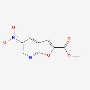 methyl 5-nitrofuro[2,3-b]pyridine-2-carboxylate CAS 1083196-30-8