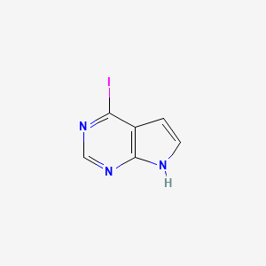 4-iodo-7H-pyrrolo[2,3-d]pyrimidine CAS 1100318-96-4