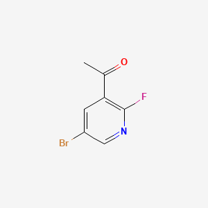1-(5-bromo-2-fluoro-3-pyridinyl)ethanone CAS 1111637-74-1