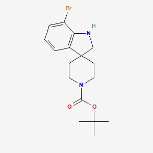 tert-butyl 7-bromospiro[1,2-dihydroindole-3,4'-piperidine]-1'-carboxylate CAS 1128133-41-4