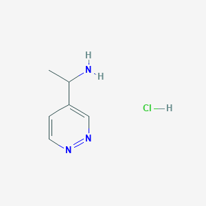 1-pyridazin-4-ylethanamine;hydrochloride CAS 1149585-79-4