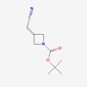 tert-butyl 3-(cyanomethylidene)azetidine-1-carboxylate CAS 1153949-11-1