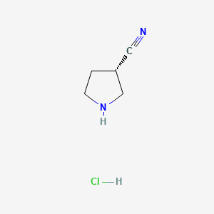 (3S)-pyrrolidine-3-carbonitrile;hydrochloride CAS 1153950-49-2
