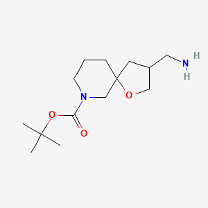 tert-butyl 3-(aminomethyl)-1-oxa-9-azaspiro[4.5]decane-9-carboxylate CAS 1160247-18-6