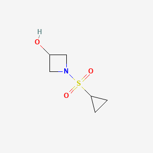 1-cyclopropylsulfonylazetidin-3-ol CAS 1187594-22-4