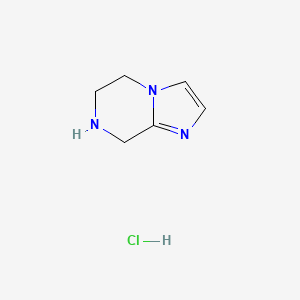 5,6,7,8-tetrahydroimidazo[1,2-a]pyrazine;hydrochloride CAS 1187830-84-7