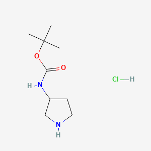 tert-butyl N-pyrrolidin-3-ylcarbamate;hydrochloride CAS 1188263-72-0