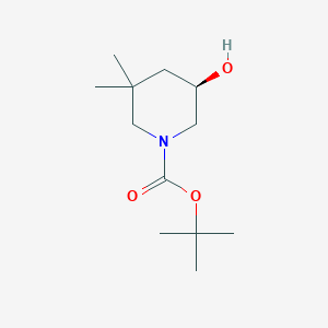 tert-butyl (5R)-5-hydroxy-3,3-dimethylpiperidine-1-carboxylate CAS 1189570-45-3