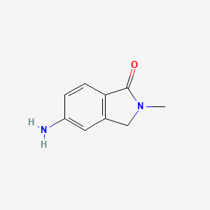 5-amino-2-methyl-3H-isoindol-1-one CAS 1190380-38-1