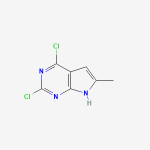 2,4-dichloro-6-methyl-7H-pyrrolo[2,3-d]pyrimidine CAS 1192711-71-9