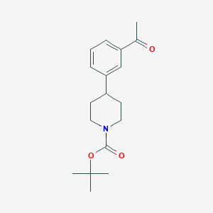 tert-butyl 4-(3-acetylphenyl)piperidine-1-carboxylate CAS 1198283-87-2