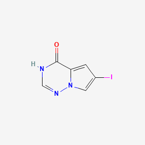 6-iodo-3H-pyrrolo[2,1-f][1,2,4]triazin-4-one CAS 1201784-97-5