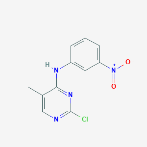 2-chloro-5-methyl-N-(3-nitrophenyl)pyrimidin-4-amine CAS 1202759-74-7