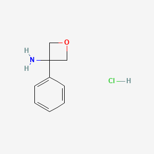 3-phenyloxetan-3-amine;hydrochloride CAS 1211284-11-5