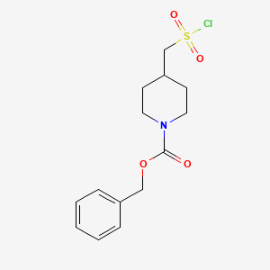 benzyl 4-(chlorosulfonylmethyl)piperidine-1-carboxylate CAS 1211587-42-6