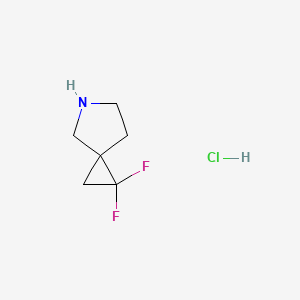 2,2-difluoro-5-azaspiro[2.4]heptane;hydrochloride CAS 1215071-12-7