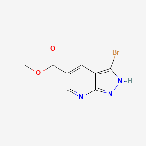 methyl 3-bromo-2H-pyrazolo[3,4-b]pyridine-5-carboxylate CAS 1221288-27-2