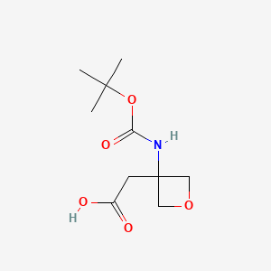 2-[3-[(2-methylpropan-2-yl)oxycarbonylamino]oxetan-3-yl]acetic acid CAS 1221715-78-1