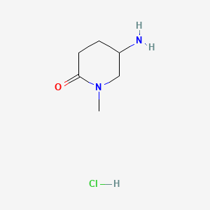 5-amino-1-methylpiperidin-2-one;hydrochloride CAS 1228838-10-5