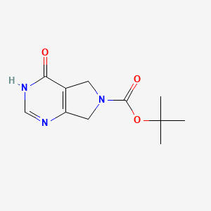 tert-butyl 4-oxo-5,7-dihydro-3H-pyrrolo[3,4-d]pyrimidine-6-carboxylate CAS 1229455-14-4