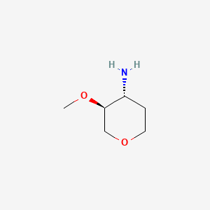 (3S,4R)-3-methoxyoxan-4-amine CAS 1232060-77-3