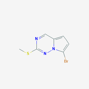 7-bromo-2-methylsulfanylpyrrolo[2,1-f][1,2,4]triazine CAS 1233094-95-5