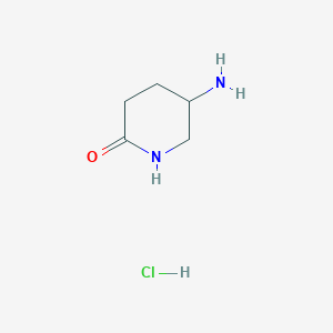 5-aminopiperidin-2-one;hydrochloride CAS 1235440-18-2